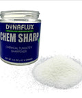 DF600 Tungsten Sharpener With 4.5 Oz Chemical Sharpening Compound For TIG Welding Electrodes - container next to powder heap