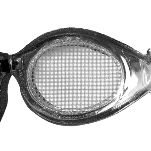 Close-up of Steel Mesh Anti Fog Safety Goggles 30 Mesh Eye Protection For Arborists And Loggers showing mesh lens detail.