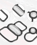 Honda Civic VTEC Solenoid Gasket Spool Valve Filter Screen Kit Pack Of 2 Black Direct Fit For 1996 Through 2005 Civic Del Sol 1996 Through 1997 Prelude 1993 Through 1994 Easy Install
