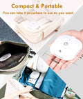 Compact Do It All Portable Household Large Cleaning Bag With Multifunctional Waterless Cleaner Machine shown in hand and bag.