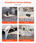 Portable Folding Workstand For Garage And Workshop Built Tough With 6000 Lbs Capacity, Collapsible Frame, Versatile Use