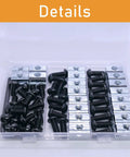 All In One M6 T Nut And Screws Kit For 1010 Aluminum Extrusion 40 M6 Socket Cap Screws In 12 14 And 16mm 96 Sliding T Nuts black case