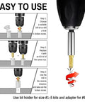 Instructions for using Heavy Duty Screw Extractor Set With Titanium HSS 6542 Bits For Getting Rid Of Broken Bolts, Rusted Screws, And Stripped Nuts, Drill Compatible Easy Out Kit For DIYers And Pros, 22 Pieces, Built For Tough Jobs And Long Lasting Use