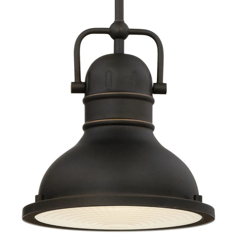 Boswell Mini Pendant Light In Copper With Vintage Inspired One Light Design, Prismatic Acrylic Lens, And Dimmable LED A19 Bulb Included, Ideal Over Kitchen Islands, Bathrooms Or Bedrooms