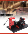 High Speed Mini Motorized Lathe Machine 20000Rpm 24W Compact Power Tool for precise hobbyist projects and crafts.