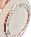Base of Large Round Marble Lazy Susan 12mm Thick 31.5 Inch Rotating Serving Turntable with rubber grip.