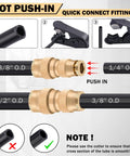 CheeMuii 136‑pc brass DOT air line fittings kit with push‑to‑connect adapters for air hose (1/8"–1/2" sizes)