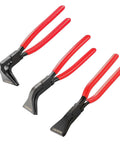 Sheet Metal Bending Pliers Set, 3-Piece Straight 45 Degree 90 Degree Hand Seamer, Heat-Treated Carbon Steel, Pro Grade for metalwork