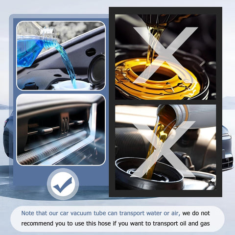 16.4 Ft Cuttable Silicone Vacuum Hose For Your Ride And Diy Projects OD 5mm ID 3mm Flexible, showing water transfer use