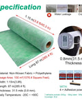 Rock Solid Uncoupling Shower Membrane Waterproof Fabric For Bathrooms And Laundry Rooms Polyethylene Roofing Underlayment Roll, 31.5 mil thick, 87m long.