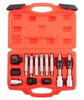 13 Piece Alternator Freewheel Pulley Removal Socket Bit Set For Auto Repair And Garage DIY Pro Grade Heavy Duty Tools Kit Open Case
