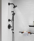 Wall Mount Supply Elbow With Check Valve For Handheld Shower Hose Low Profile Brass Elbow For Hand Shower System Boss Matte Black Finish Durable Build And Easy Install For Modern Bathrooms