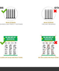 Comparison of iron screws and instructions in Anti Sag Gate Kit With Heavy Duty Hinges For Wooden Fences And Doors No Sag Corner Brace Bracket For Corral Gates And Wood Windows Durable Gate Support Set Of Two For Smooth Long Lasting Performance