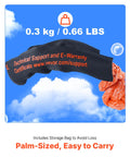 Two Pack 1/2 Inch By 22 Inch Synthetic Soft Shackles With 20 Ton Breaking Strength, lightweight and easy to carry, black and orange.