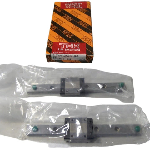 Packaged SRS12 Linear Guide Block Kit with rails for CNC machines, featuring SRS12M, SRS12M1UU, SRS12GM components.