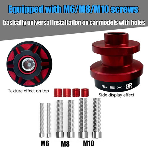 GSX 8R CNC Aluminum Swingarm Spool Slider Kit Orange Anodized Pro Grade Motorcycle Accessory with Heavy Duty Stainless Screws