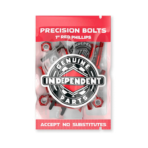 Phillips Hardware Kit For Skateboard Trucks 1 Inch Red Black With Tool Durable Independent Style Pro Setup Ready To Ride