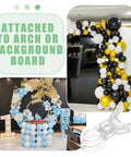 Heavy Duty Balloon Clamps Secure Airtight Seal For Arch Decorations, Prevents Deflation, Holds Tens Of Helium Or Latex Balloons Perfect For Party Backdrops And Events Without Messy Tape Strips. Clear plastic clamp for balloon arch backdrop, pack of 20