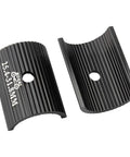 Bike Handlebar Shim Set 25.4 To 31.8 Mm Aluminum Alloy Stem Reducer Clamp Spacer Conversion Adapter with wavy surface design.