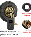 Trusted Beefy 8 And 10 Inch Swivel Caster Wheels 2 Pack with pneumatic rubber tire, featuring built-in inner tube for easy inflation.