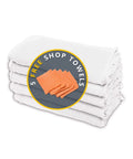 Stack of Tough As Nails Cotton Shop Towels 12x14 Inches Pack of 50 Plus 5 Bonus Reusable Cleaning Rags 100 Percent Cotton