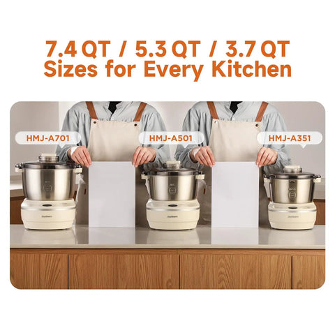 Joydeem 3.7Qt Electric Dough Maker With Smart Seasonal Fermentation And 150W Motor for varied kitchen sizes displayed.