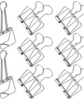 8 Pack Heavy Duty Balloon Arch Clips Set, silver metal clamps for balloon arches and backdrops, 3.8 x 2 inches size