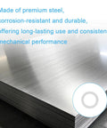 Pro Grade M17x24mm Shim Washer Kit For Machinery Alignment In 304 Stainless Steel 48 Pieces With Precision 0.1mm 0.2mm 0.3mm And 0.5mm Thicknesses For Easy Gap Tuning And Rock Solid Bolt Fits. Stainless steel shim stack for machinery alignment.