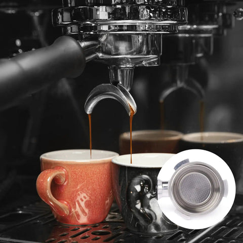 Two Pack 51mm Stainless Steel Espresso Filter Baskets For Portafilter Machines Pressurized Cup Filters For 1 Or 2 Cup Brews