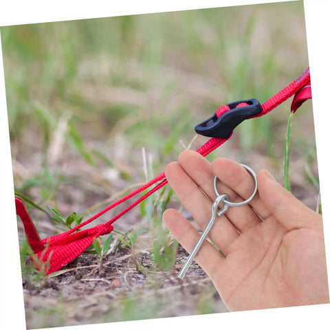 10 Pack Tent Pole Connectors With Single Needle Ring For Quick Setup And Takedown, Camping Tent Repair Parts, Compatible With Leisure Tents