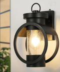 Outdoor Wall Light With Dusk To Dawn Sensor No Fuss Auto On Auto Off Waterproof Exterior Lamp In Matte Black Modern Sconce