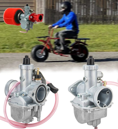 26mm Performance Carburetor Kit For Mikuni Predator 212cc GX160 GX200 CT200U KT196 Mini Dirt Bike and Pit Bike in action