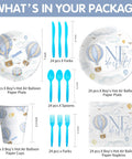 Hot Air Balloon 1st Birthday Party Supplies Set For Boys Mr Onederful Themed Tableware Pack Including Plates Napkins Cups And Cutlery