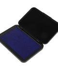 Top Tier Fast Dry Ink Pad For Rubber Stamps And Crafting Projects Quick Curing Non Toxic Acid Free Formula open showing purple sponge ink.