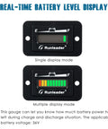 Runleader Lead Acid Battery Monitor DC 36V with real-time single and multiple display modes for charge tracking.