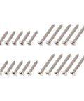 Heavy Duty Nickel Humbucker Pickup Frame Mounting Screws For Gibson Les Paul And SG Guitars, 2.2 mm stainless steel screws.