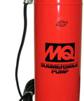 Plug And Play 2Hp 230V Single Phase Electric Submersible Pump in red, featuring a durable aluminum housing and 3 inch port.