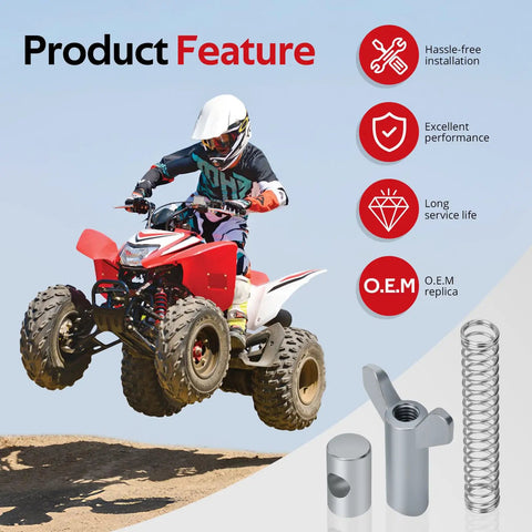 Rear Brake Adjuster Hardware Kit With Adjusting Nut For FourTrax Rancher Foreman Recon ATVs TRX125 TRX200 TRX250 TRX300 Years 1984 2022