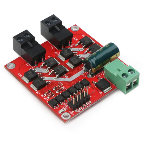 Beefed Up Dual DC Motor Driver With PWM Speed Control L298 H Bridge 6.5V To 27V Input 7A Per Channel 160W Total Power board view