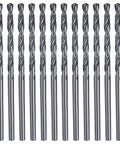 Kozelo 12-piece drill bit set, 7/64-inch (2.778 mm) HSS twist bits with black nitrided coating