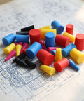Top Tier Silicone Bottle Stoppers Assortment Kit With 250 High Temp Tapered Plugs For Powder Coating Painting Anodizing And Plating Jobs on blueprint