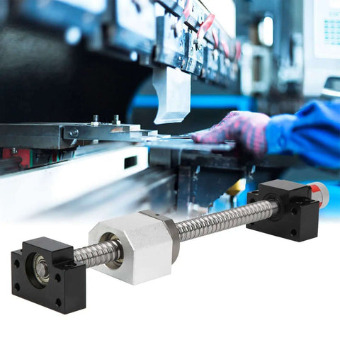 Smashing HaloVerde Rolled Ball Screw Kit With 16mm Bearing Steel Rail and SFU1605 Nut For Smooth Automation Projects, BK BF12 Mounts Included, CNC setup