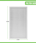 F1 Replacement Filter For Filtrete C01 T02 Room Air Purifier FAPC01F1 FAPT02F1 True HEPA H11, size 12.2x6.7 inches, 4 Pack