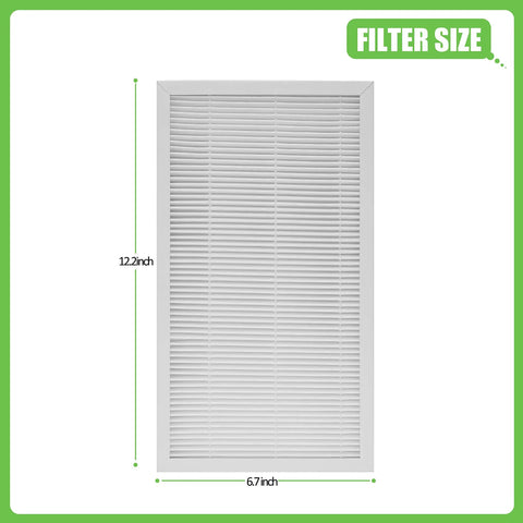 F1 Replacement Filter For Filtrete C01 T02 Room Air Purifier FAPC01F1 FAPT02F1 True HEPA H11, size 12.2x6.7 inches, 4 Pack