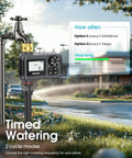 Heavy Duty Brass Water Timer For Outdoor Garden Hose With Rain Delay And Manual Mode Automatic Drip Irrigation Controller in garden