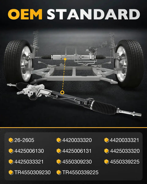 Power Steering Rack And Pinion Assembly Direct Fit OEM Replacement For Toyota Camry 2002-2006 hydraulic gear illustration