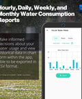 FlowSmart 0.75 Inch Smart Home Water Meter With Leak Detection And Real Time Usage Alerts No Hassle Hub Included For Easy Remote Monitoring And Detailed Water Consumption Reports app chart view