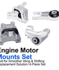 4Piece Engine Motor Mount Set With Premium Vibration Dampening For 2015 2016 2017 Models 2.4L L4 Engines parts layout
