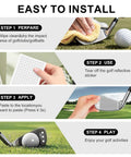 Installation steps for Dope Reflective Dot Stickers For Golf Training 600 Dots 0.25 Inch White Weatherproof Adhesive For Golf Club And Ball