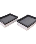 2 Pack Dust Panel Filter 1037822 Pro Grade Replacement Compatible With Tennant Nobles EZ Rider HP 7080 7100 7300 8300 M17 T16 T17 Filtration For Commercial Floor Scrubbers, showing white and black rectangular design.